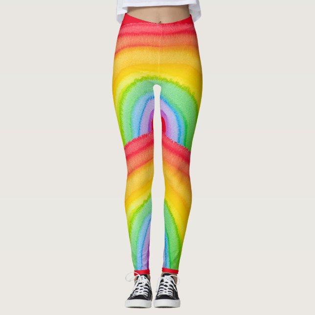RAINBOW LEGGINGS YOGA PANTS (Front)