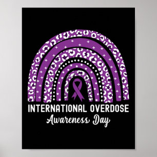 Rainbow Leopard International Overdose Awareness D Poster