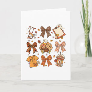 Rainbow Leopard One Thankful Mail Carrier Thanksgi Card