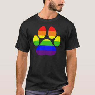 Rainbow Leopard Paw T-Shirt