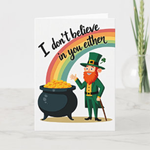 Rainbow Leprechaun Gold Card