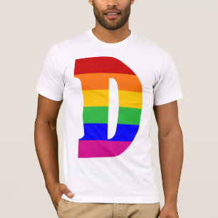 Rainbow Letter D T-Shirt
