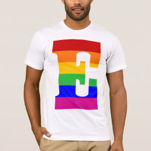 Rainbow Letter E T-Shirt