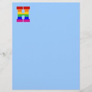 Rainbow Letter H