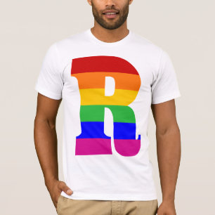 Rainbow Letter R T-Shirt