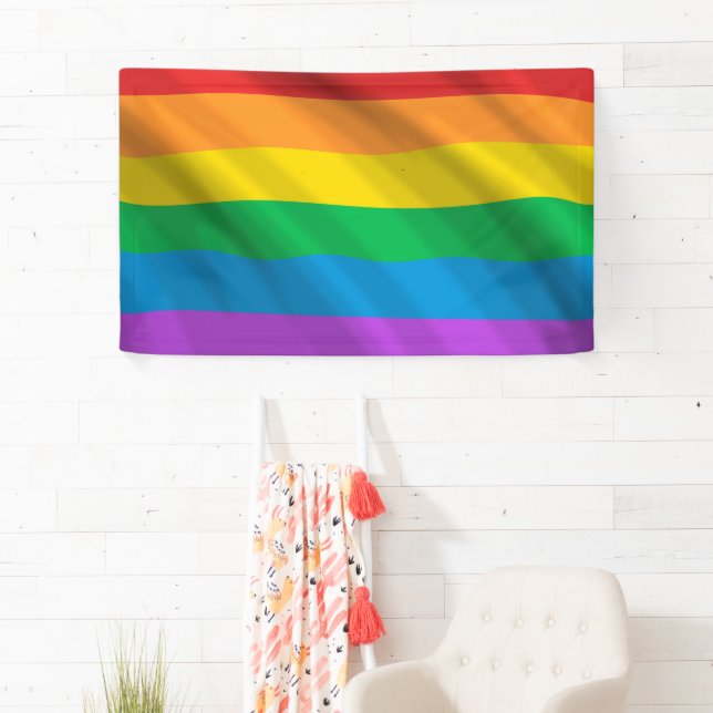 Rainbow LGBT flag Banner (Insitu)