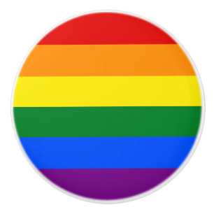 Rainbow (LGBT) Flag Ceramic Knob