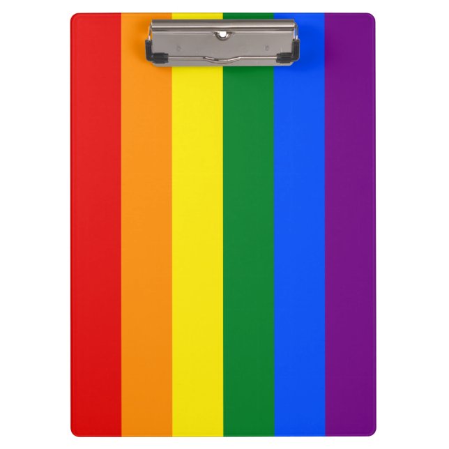 Rainbow (LGBT) Flag Clipboard (Front)