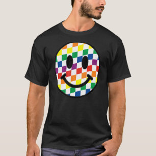 Rainbow Lgbt Flag Happy Face Gay Lesbian Bisexual T-Shirt