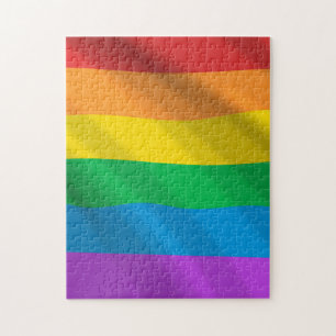 Rainbow LGBT flag Jigsaw Puzzle