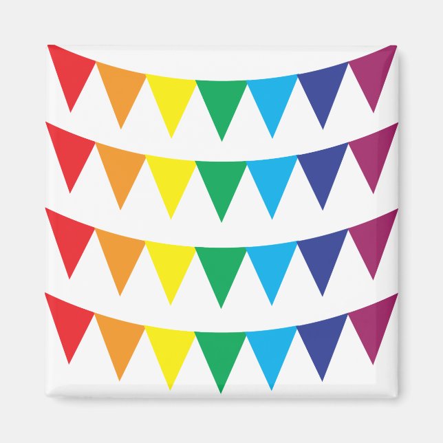 Rainbow LGBT flag magnet (Front)