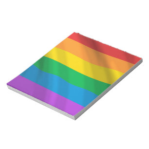 Rainbow LGBT flag Notepad