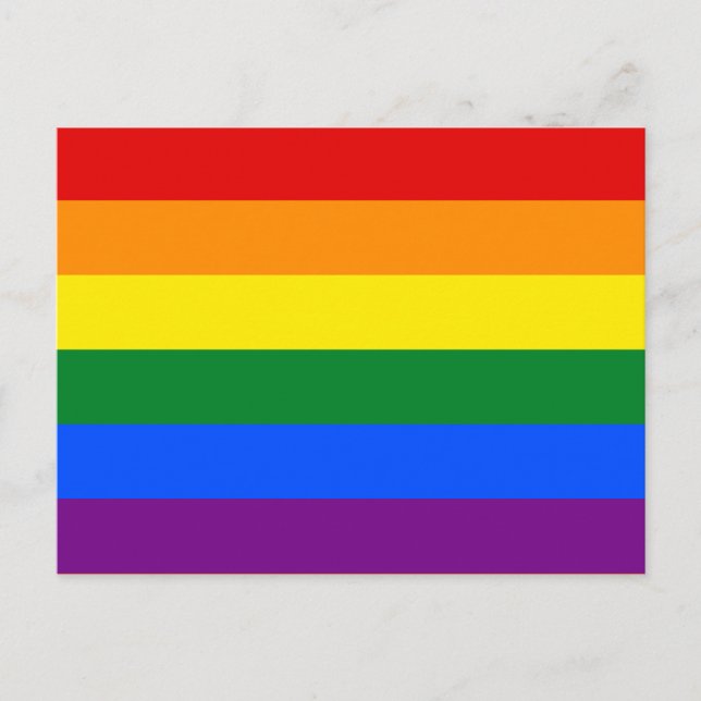 Rainbow (LGBT) Flag Postcard (Front)
