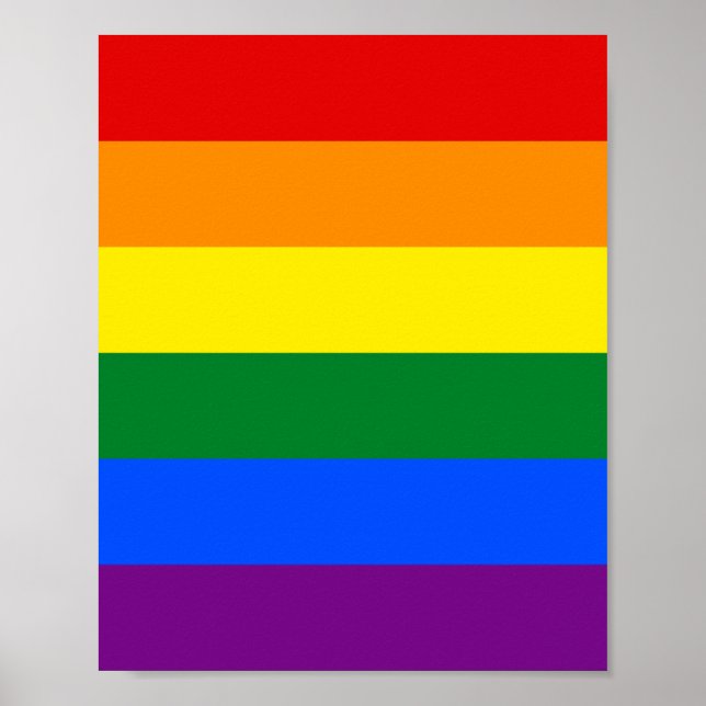 Rainbow (LGBT) Flag Poster (Front)