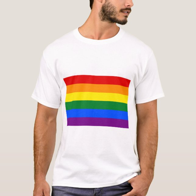 Rainbow (LGBT) Flag T-Shirt (Front)