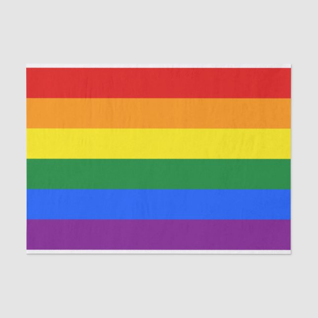 Rainbow (LGBT) Flag Tissue Paper (Front)
