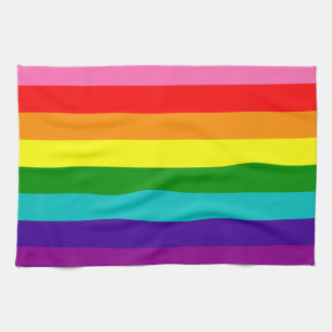 Rainbow LGBT gay flag Kitchen Towels