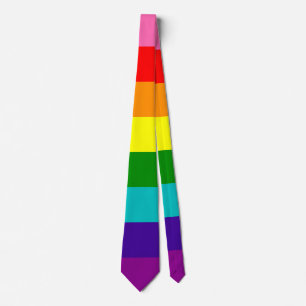 Rainbow LGBT gay flag Neck Tie