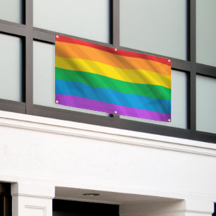 Rainbow LGBT Pride Flag Banner   Love Is Love Part