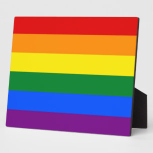 Rainbow LGBT Pride Flag Plaque