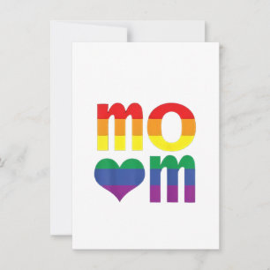 Rainbow LGBT Pride Month Mother's Day LGBT Invitation
