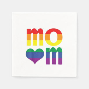 Rainbow LGBT Pride Month Mother's Day LGBT Napkin