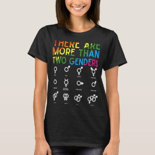 Rainbow Lgbt Pride There Are More Than Two Genders T-Shirt