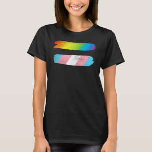 Rainbow Lgbt Transgender Equal Sign Trans Rights P T-Shirt