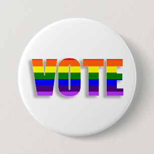 Rainbow LGBT Vote Button