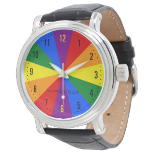 Rainbow LGBTQ American Pride Diversity Star Burst Watch