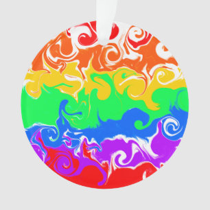 Rainbow LGBTQIA+ Christmas Ornament