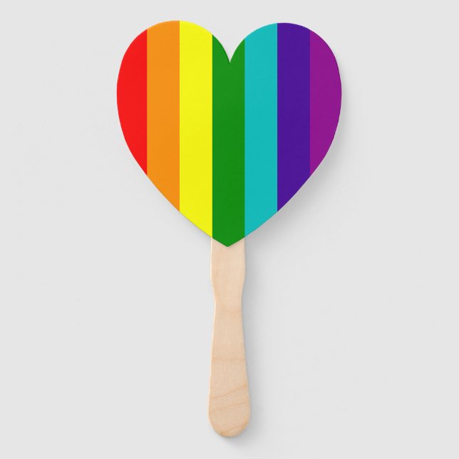 RAINBOW LGBTQIA+ HAND FAN (Back)