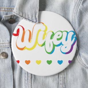 Rainbow LGBTQIA Lesbian Gay Support 6 Cm Round Badge