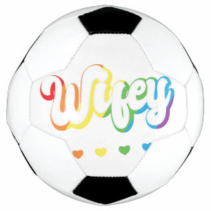 Rainbow LGBTQIA Lesbian Gay Support Soccer Ball