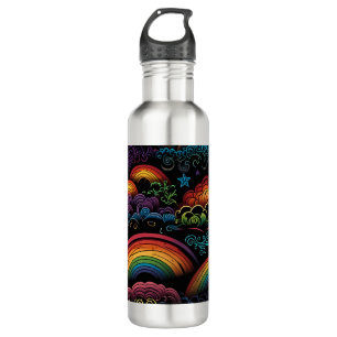 Rainbow LGBYQ Design 710 Ml Water Bottle