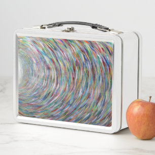 Rainbow Light Retro Metal Lunchbox