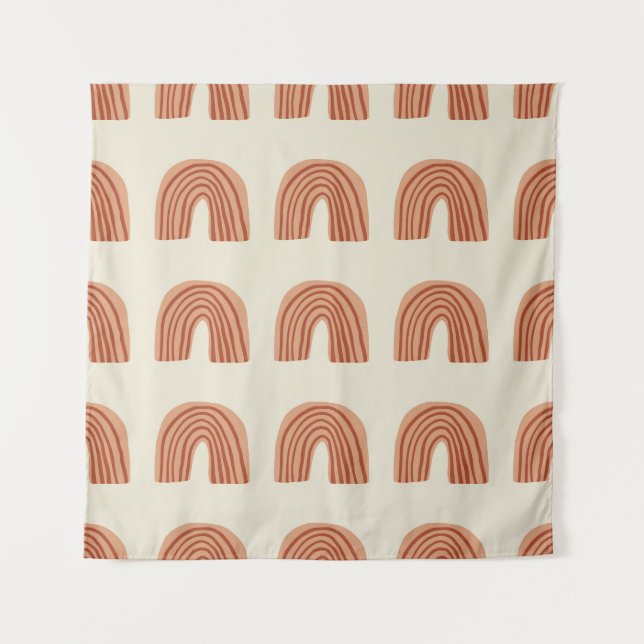 Rainbow Light: Trendy Seamless Decor. Tapestry (Front)
