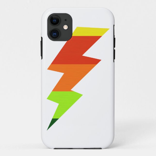 Rainbow Lightning Bolt Case-Mate iPhone Case (Back)