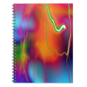 Rainbow lightning notebook