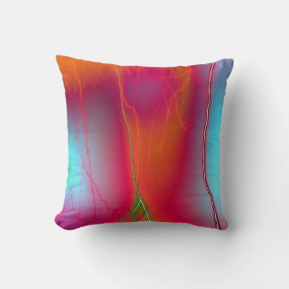 Rainbow lightning pillow