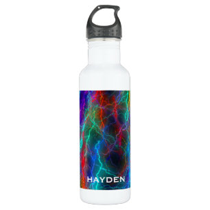 Rainbow Lightning Storm Personalised Cool 710 Ml Water Bottle