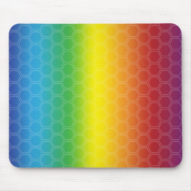 Rainbow lights mouse pad. mouse pad (Front)