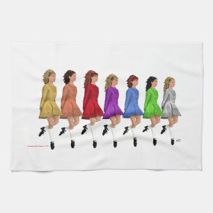 Rainbow Line Tea Towel