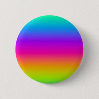 Rainbow Linear Sine Waves 6 Cm Round Badge