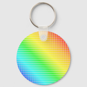 Rainbow Lines Key Ring