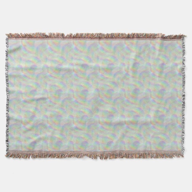rainbow lines throw blanket (Front)