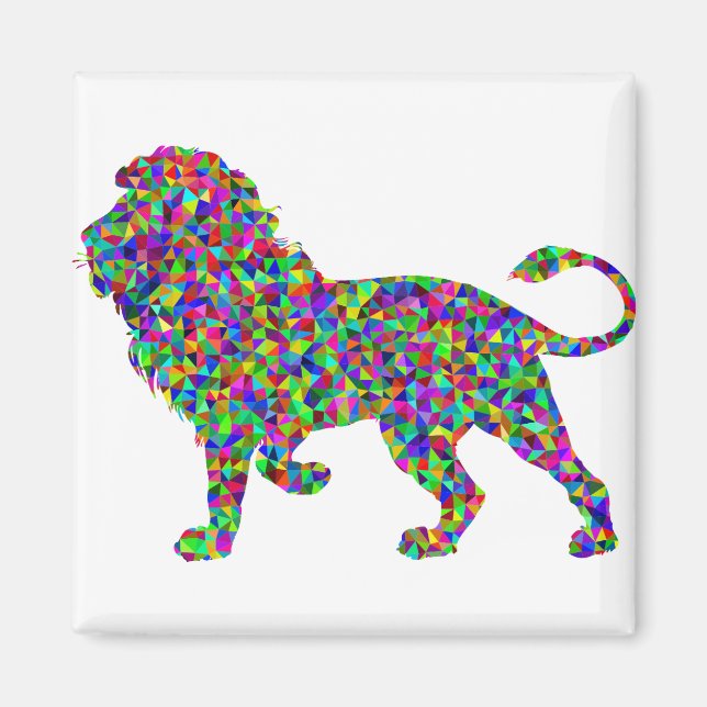 Rainbow Lion Magnet (Front)