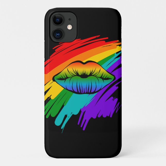 Rainbow Lips Case-Mate iPhone Case (Back)