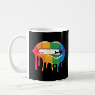 Rainbow Lips Coffee Mug