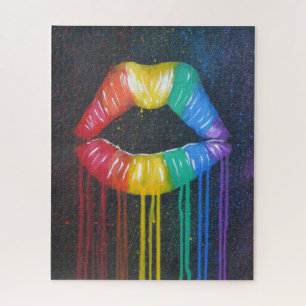 Rainbow Lips Jigsaw Puzzle